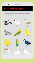 Rescue Bird Nerds Stickers