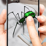 3D spider on a hand simulator prank game icon