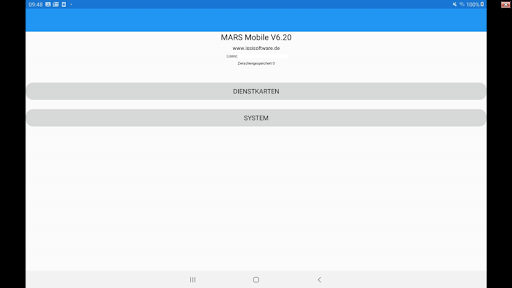 Android application MARS Mobile Dienstkarte screenshort