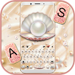 Cover Image of डाउनलोड Silky Pearls Keyboard Theme  APK