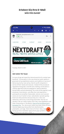 XTRAMAIL Screen 3