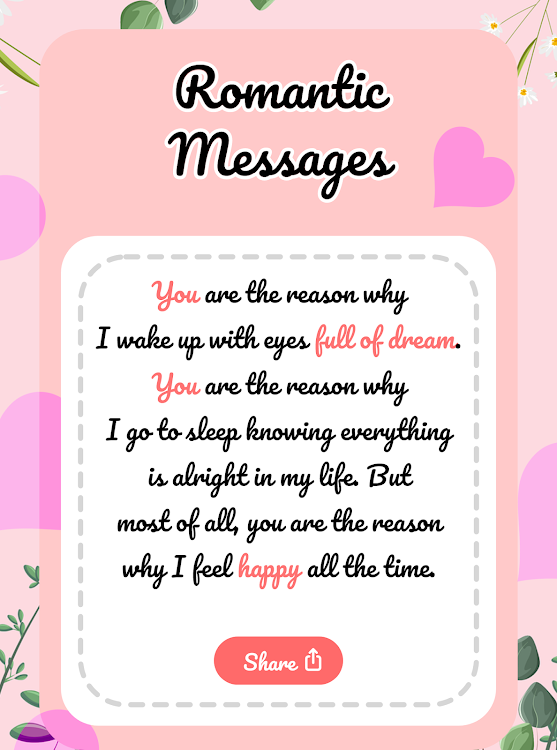 Romantic - Love Messages - 1.0.3 - (Android)