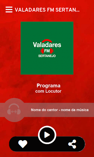 Valadares FM Sertanejo Screen 2