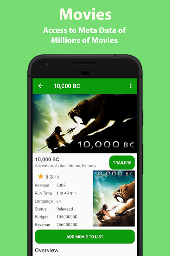 Android application My Movies Database screenshort