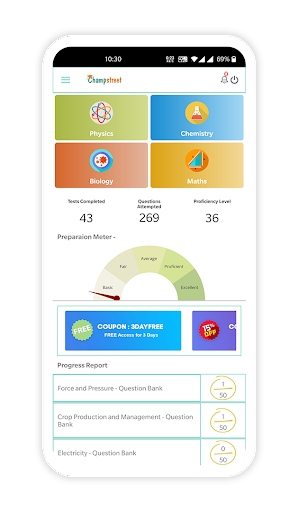 Android application Champstreet screenshort