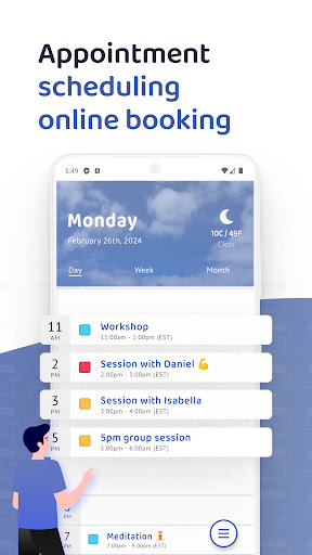 Android application Session Tracker Client Manager screenshort