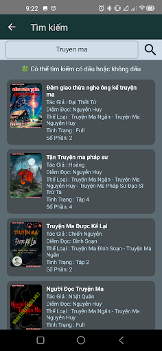Nghe Truyện Ma Screen 3