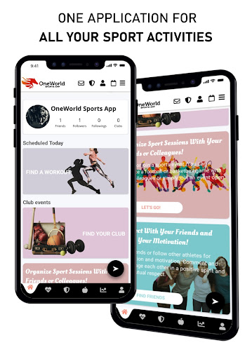 Android application OneWorld Sports App screenshort