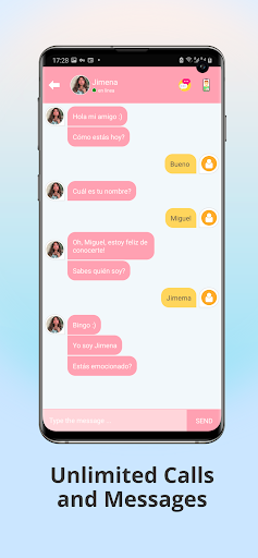 Jimena Video Call & Chat Screen 2