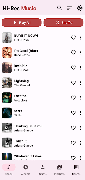 Hi-Res Music Player 2.1 APK + Мод (Unlimited money) за Android