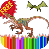 Coloring Book Dinosaur icon