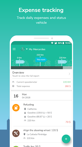 Android application Car Manager - Expense & Fuel L screenshort
