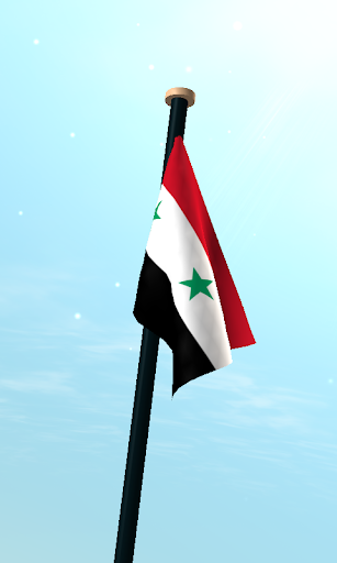 Syria Flag 3D Live Wallpaper Screen 3