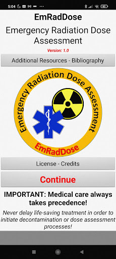 EmRadDose Emergency Calcs