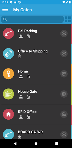 Android application PalGate screenshort