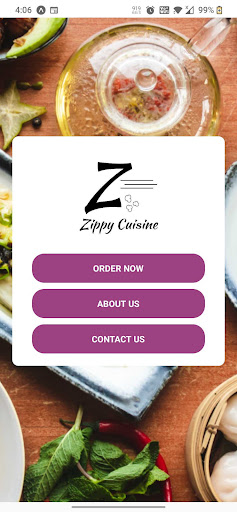 Android application Zippy Cuisine screenshort