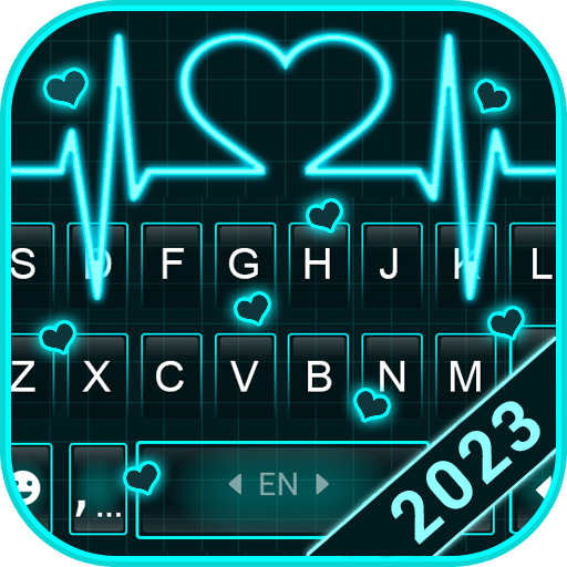 Neon Heart Love Theme  Icon
