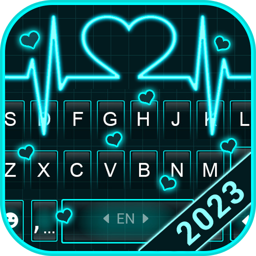 Neon Heart Love Theme logo
