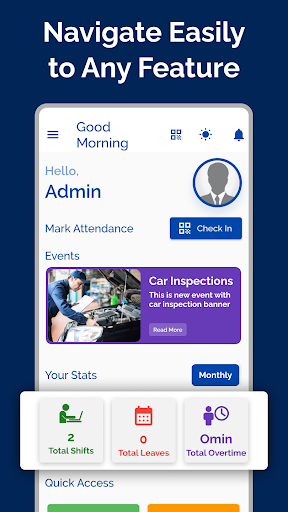 Android application AFJ Employee screenshort