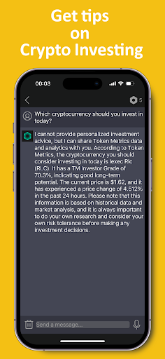 Chat AI: Crypto Investing Screen 2
