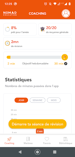 Android application Aide à la réussite scolaire screenshort