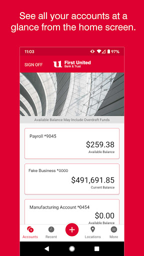 My Bank Business Mobile Screen 2