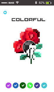 Rose Flowers Pixel Art - Paint By Number 1.7 APK screenshots 5