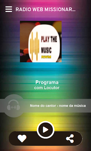 Radio Web Missionaria Screen 2