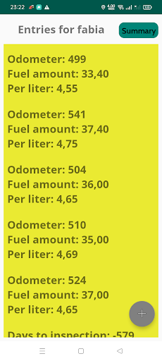 CarInfo Fuel Screen 3