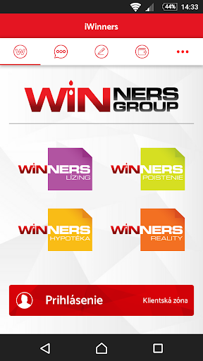 Android application iWinners screenshort