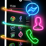 Neon Icon Changer App - Glow App Icon Design
