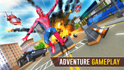 Spider Superhero : Super Rope Man Crime City 1.1 screenshots 3