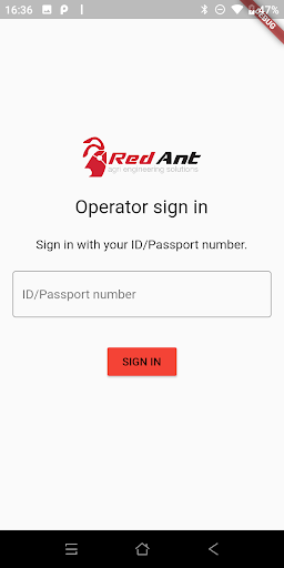 Android application Red Ant Agri screenshort