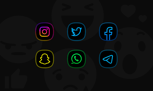 Horux Black - Icon Pack Capture d'écran