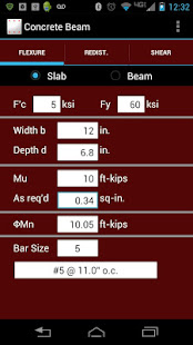 Скачать игру Concrete Beam Design (per ACI) для Android бесплатно