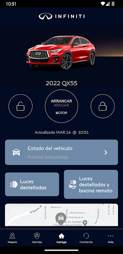INFINITI InTouch Services Screen 2