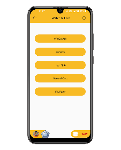 WinGa - Watch, Win & Redeem Screen 2