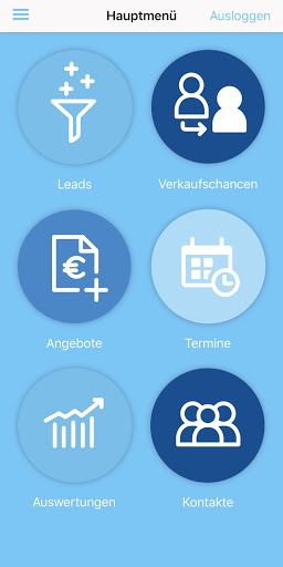 Android application eEvolution CRM App screenshort