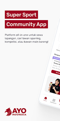Android application AYO: Super Sport Community App screenshort