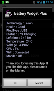 Battery Widget Plus لقطة شاشة