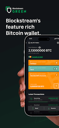 Android application Green: Bitcoin Wallet screenshort