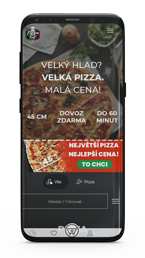Android application Pizza Fast screenshort