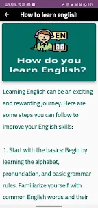 How to learn english