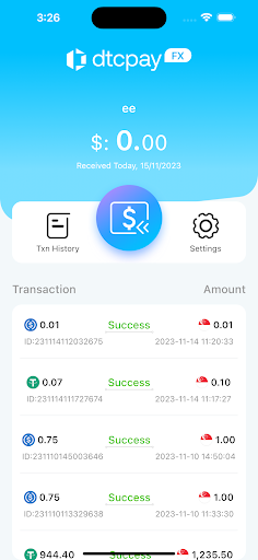 dtcpay FX Screen 2