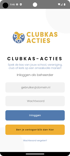 Android application Clubkas-acties screenshort