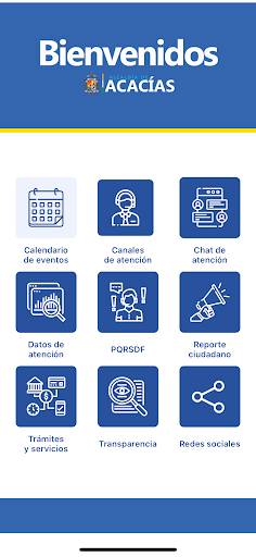 Android application ACACIAS A LA MANO screenshort