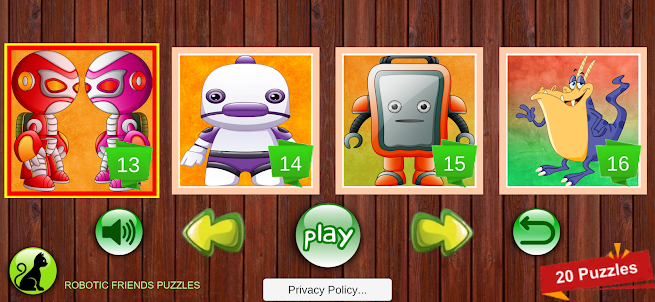 Robotic Friends Puzzles