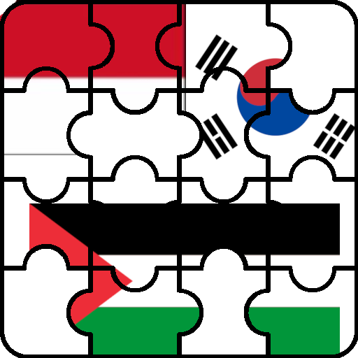 Asian Flags Jigsaw Puzzle Logo