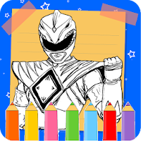 Superhero Rangers Coloring Book