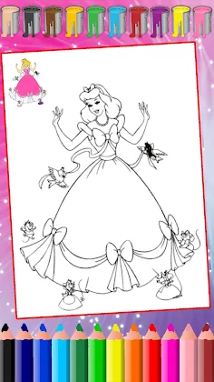 Princess Coloring:Drawing Game - Screenshot 2
